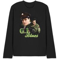 elvis presley camiseta manga larga gi blues para mujer