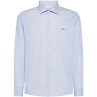 sun68 camisa manga larga s36104-pe26-0105 para hombre
