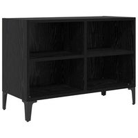 conjunto de mueble de tv  mueble de salon  gabinete de tv negro madera de ingenieria