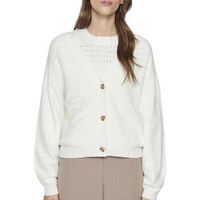 vila chaqueta de punto viril vneck para mujer