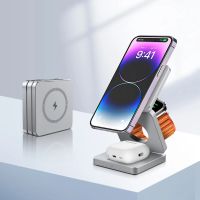 blitzwolf bw-iw30 cargador inalambrico rapido 15w 3-en-1 plegable magnetico estacion de carga para iphone 17 16 15 14 13