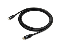 cable usb-c macho usb-c macho usb 32 1m transferencia 5g 3a color negro
