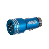 2 in 1 dual usb adaptor blue