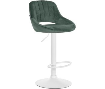 Taburete de bar milet de terciopelo verde 48x47x85 cm