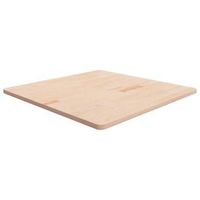 tablero de mesa cuadrada madera de roble sin tratar 90x90x25cm vidaxl