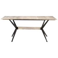 mesa de comedor - mesa de cocina de madera maciza de mango 180x90x76 cm