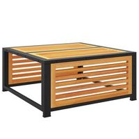 mesa de jardinrmesa para exterioresrmesa de patio de madera maciza de acacia 68x68x30 cm
