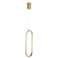 lampara de techo can-13561 oro metal 17x60-110x10 cm