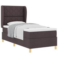 cama tapizada 193x90x128 cm  - marron