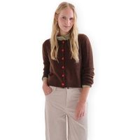 compania fantastica chaqueta de punto compania fantastica 10244 cardigan - marrom para mujer