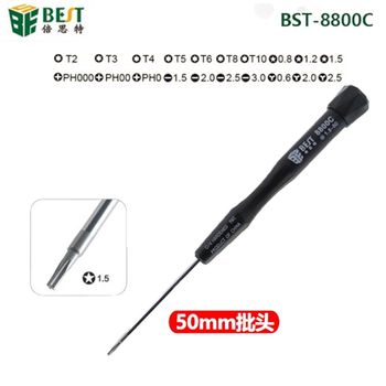 Mini destornillador de 50mm 0,8/1,2/1,5 Pentalobe /2.5Y/PH0/PH00/PH000/T2 T3 T4 T5 T6 T8 T10 para herramienta de reparación de teléfonos móviles Macbook