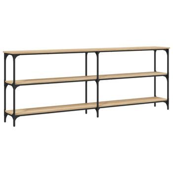 Mesa Consola Roble Sonoma 200x29x75 Cm Madera De Ingeniería Vidaxl