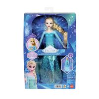 mattel muneca frozen elsa cantarina con efecto de luz  de 30 cms mattel jnb96