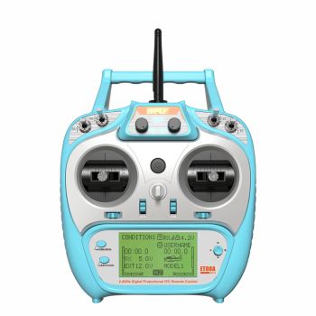 Transmisor de radio WFLY ET08A de 2.4GHz y 8 canales con receptor RF206S para modelos de helicópteros,aviones,automóvile