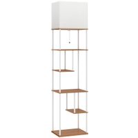 lampara de pie 40x29x171 cm madera natural