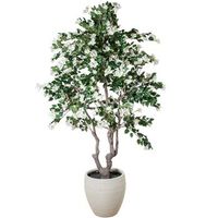 planta artificial bugambilia 2 20 cm blanca