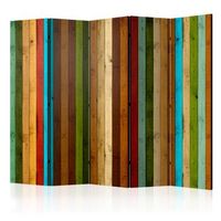 biombo - wooden rainbow ii 225x172 cm
