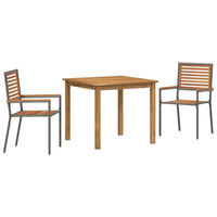 juego de comedor de jardin de 3 uds gris de polirratan y acacia cfw962581