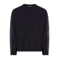 calvin klein jeans sudadera con logo tape negra j30j327230-beh