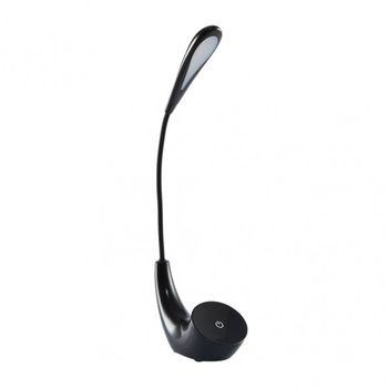 Flexo ancla 5w 6000k negro 375lm 43x7,5x15,5 cm regulable 3 intensidades, flexible, orientable y tactil