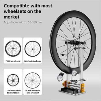 WEST BIKING: soporte profesional para centrar ruedas de bicicleta, corrector de llantas para bicicletas de montaña, herramienta para ajustar y reparar ruedas de bicicleta. Envío local.