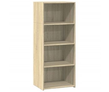 Aparador alto - mueble de almacenamiento madera de ingeniería roble sonoma 50x41x124 cm es1400