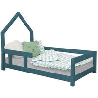 cama cabana infantil 140 x 200 verde petroleo 2