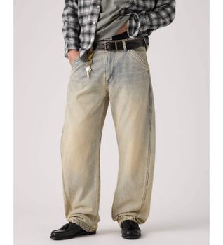 Levi's para hombre. 0057O-0004 Jeans Baggy Barrel azul (33/32), Casual, Algodón, Denim