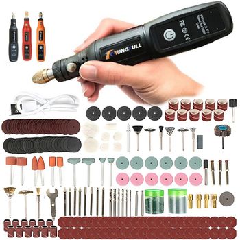 Mini taladro eléctrico de mano, herramienta rotativa inalámbrica USB, bolígrafo de grabado para carpintería, herramientas Dremel para joyería, Metal y vidrio