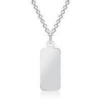 colgante y cadena de plata grabado posible