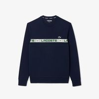 lacoste jersey branded stripe tennis sweatshirt para hombre