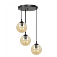 lampara colgante sagan ambar 3 luces