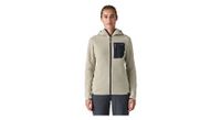 sudadera con cremallera completa patagonia r1 air blanco  mujer