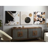 lienzo  abstracto negrooro 50 al oleo s3 80x3x80cm
