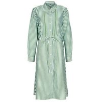 tommy hilfiger vestido org co stripe midi shirt-dress para mujer