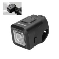 rockbros faro para bicicleta 2-en-1 claxon 450lm luz frontal bicicleta 120db claxon de advertencia ipx6 impermeable carg