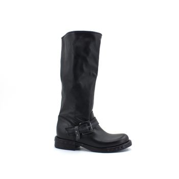Jiudit Botas Stivale Fibbia Nero B32 para mujer