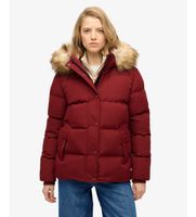 superdry para mujer w5011929a abrigo everest five baffle rojo xl casual poliester reciclado sostenible