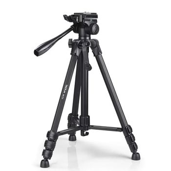 Klack Trípode para Cámara o Teléfono Móvil 48/150cm 360º Portátil, Fuerte Estabilidad, 5Kg Carga Máx