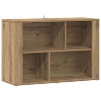 vitrina roble artisan 80 x 30 x 53 cm madera de ingenieria vidaxl