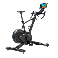 bicicleta indoor inteligente exercycle con resistencia ems 140r144 x 61 x 114r136 cm acero  bh fitness  modelo exercycle  150 kg maxnegro