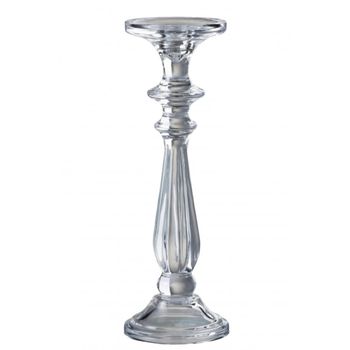 Candelabro/portavelas tibo cristal transparente alt. 30