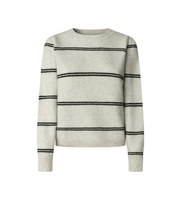 pepe jeans para mujer pl7000044 jersey carmela stripe blanco roto m casual poliester
