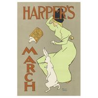legendarte - cuadro lienzo impresion digital - harpers march 1895 - edward penfiel - decoracion pared cm 40x60