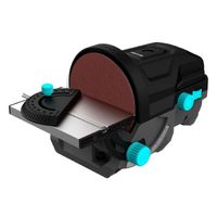 cecotec lijadora electrica de disco de sobremesa perfectsurface 1000 stand disc 140w 5 recambios de papel de lija de 125mm