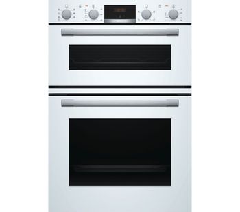 BOSCH MBS533BW0B Electric Double Oven - White, White