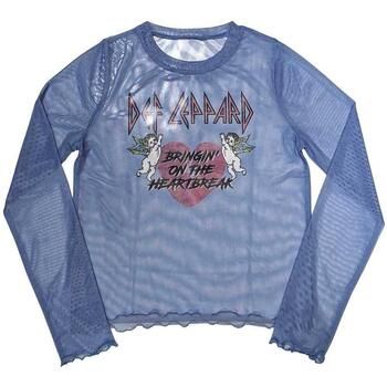 Def Leppard Camiseta manga larga Bringin On The Heartbreak para mujer