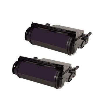 Compatible Multipack Lexmark Optra T614nl Printer Toner Cartridges (2 Pack) -12A5745