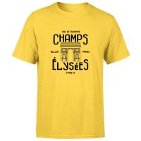 champs elysees winner mens t-shirt - yellow - m - yellow