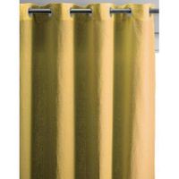 cortina vivaraise zeff en lino color ajenjo - 140 x 280 cm
